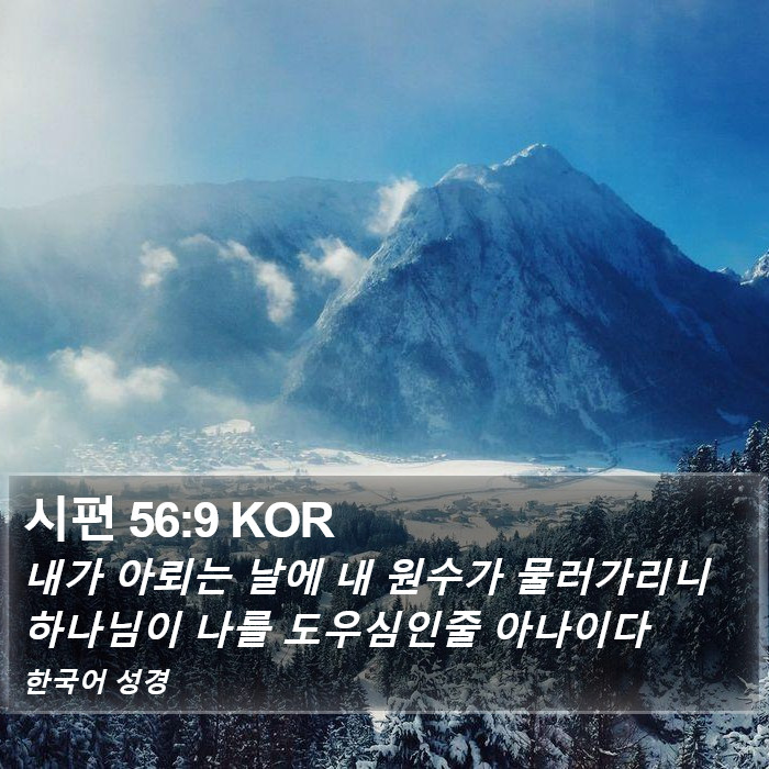 시편 56:9 KOR Bible Study