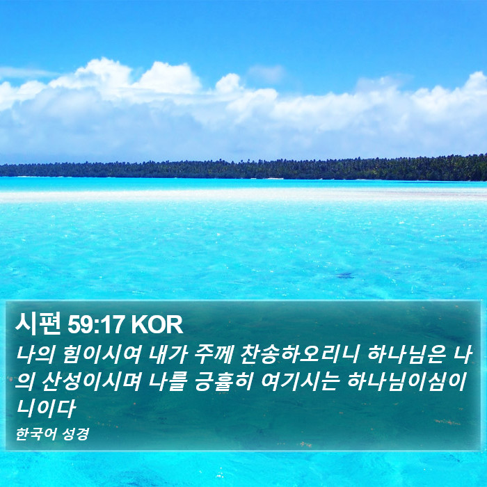 시편 59:17 KOR Bible Study