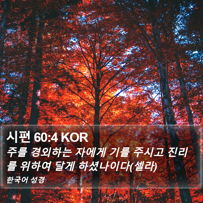 시편 60:4 KOR Bible Study