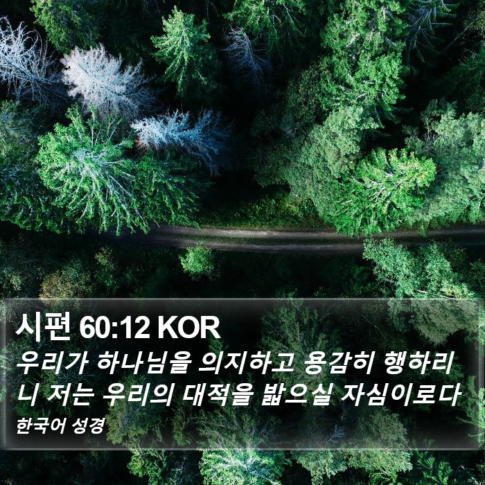 시편 60:12 KOR Bible Study