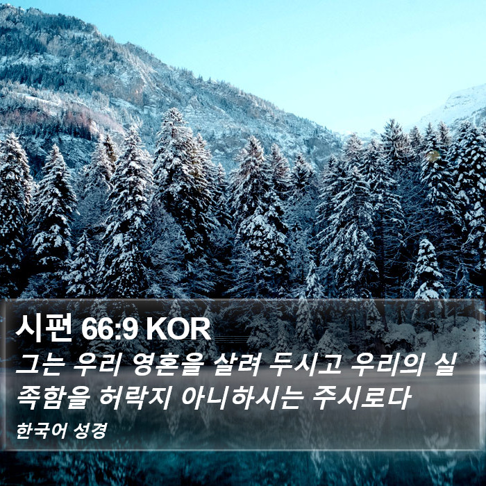 시편 66:9 KOR Bible Study