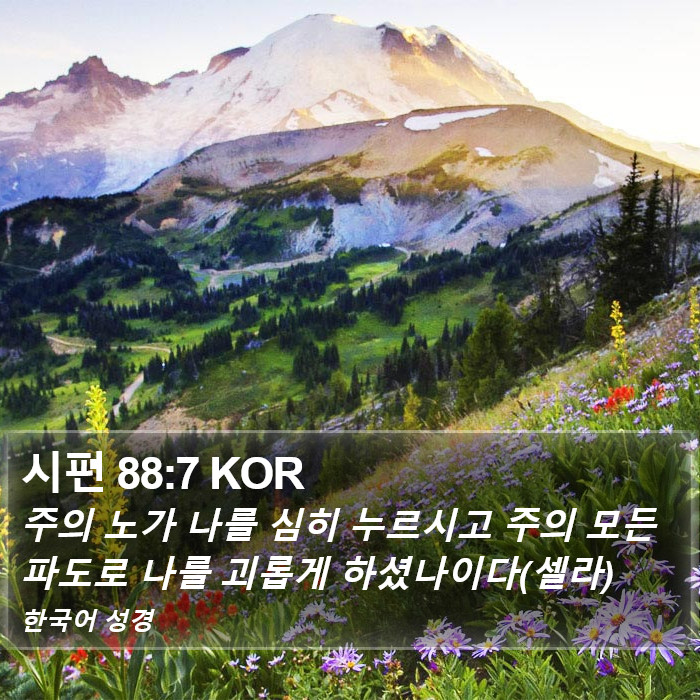 시편 88:7 KOR Bible Study