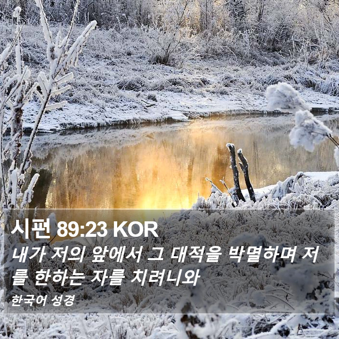 시편 89:23 KOR Bible Study