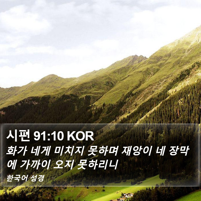 시편 91:10 KOR Bible Study