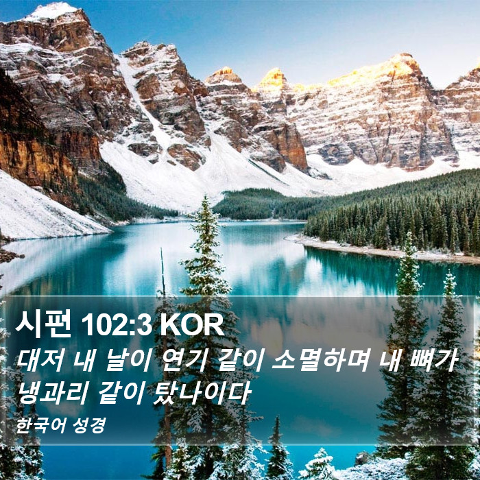 시편 102:3 KOR Bible Study