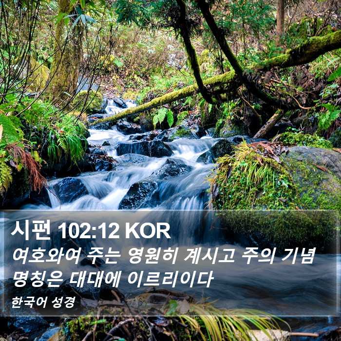 시편 102:12 KOR Bible Study