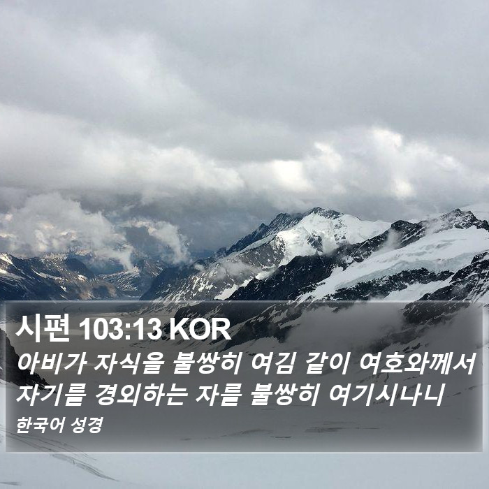 시편 103:13 KOR Bible Study