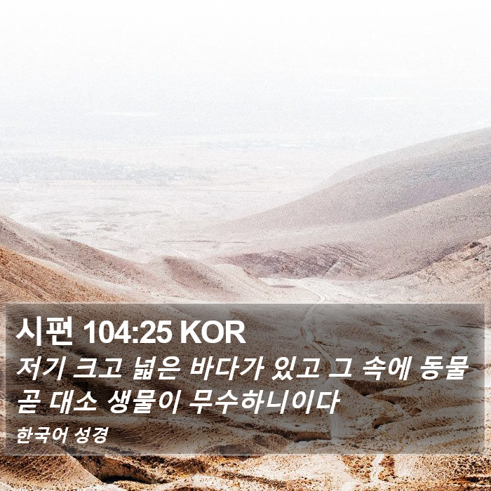 시편 104:25 KOR Bible Study