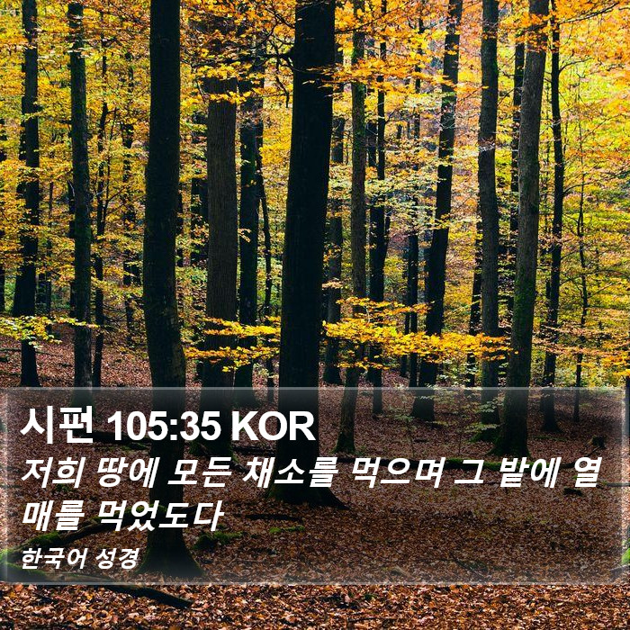 시편 105:35 KOR Bible Study