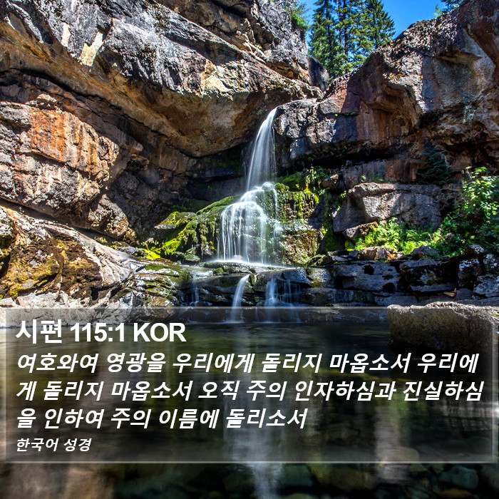 시편 115:1 KOR Bible Study