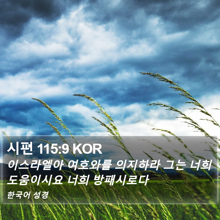 시편 115:9 KOR Bible Study