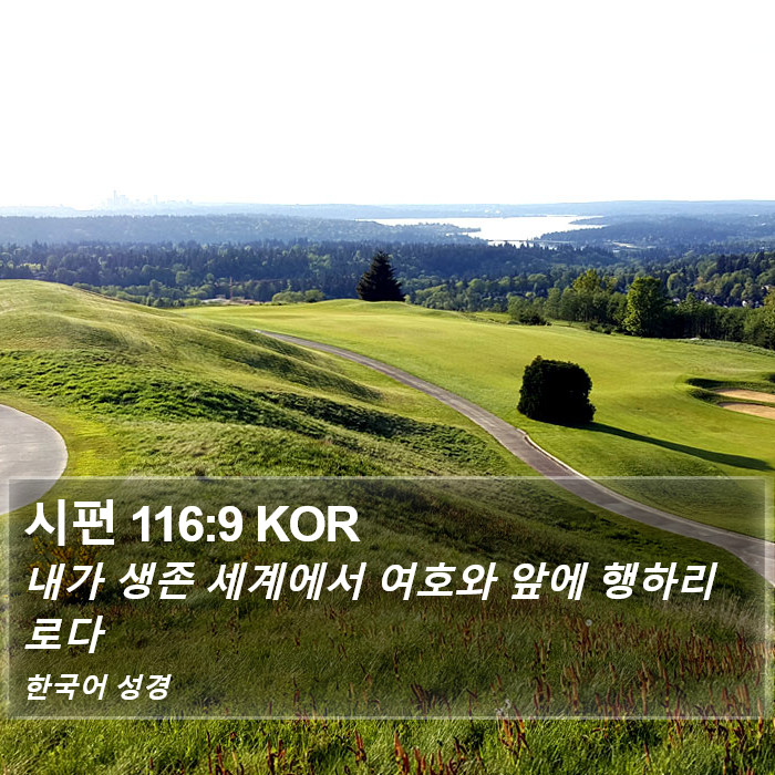 시편 116:9 KOR Bible Study