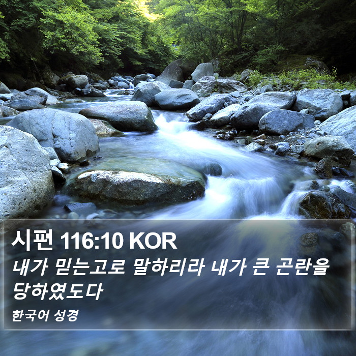 시편 116:10 KOR Bible Study