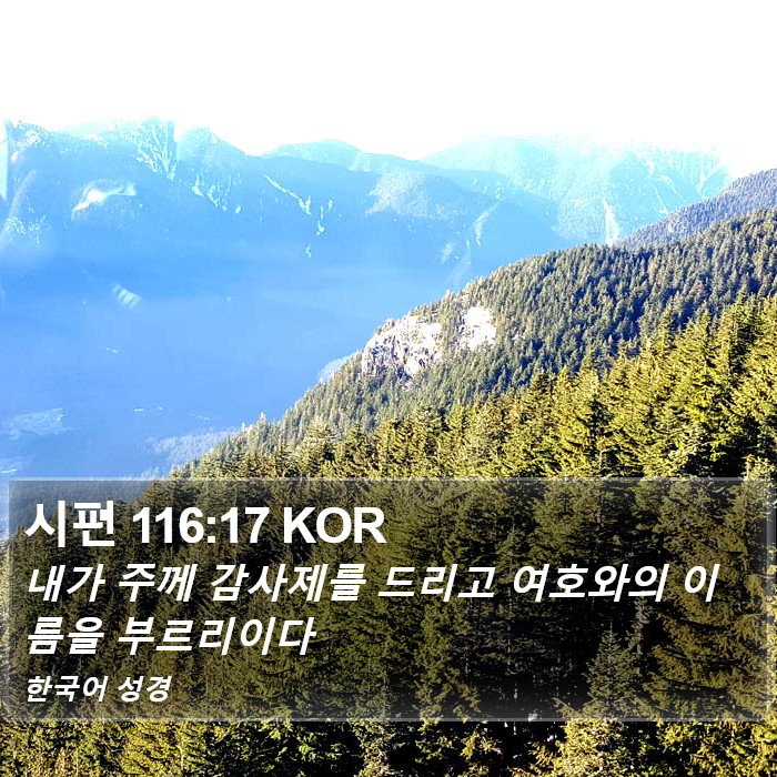 시편 116:17 KOR Bible Study