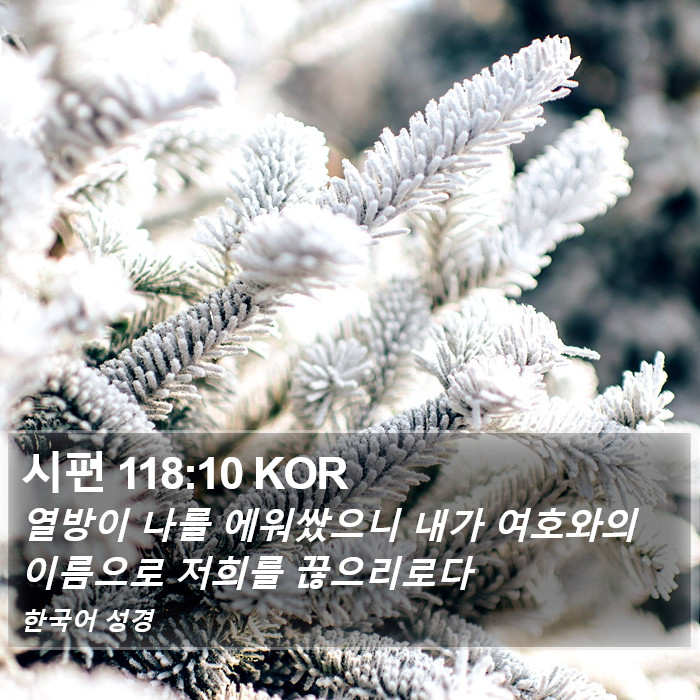 시편 118:10 KOR Bible Study