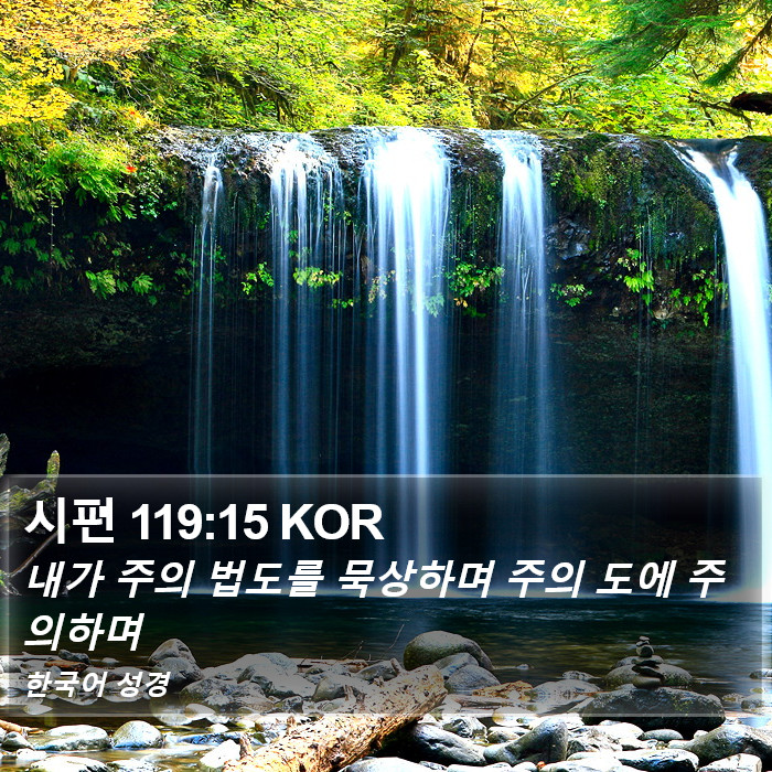 시편 119:15 KOR Bible Study