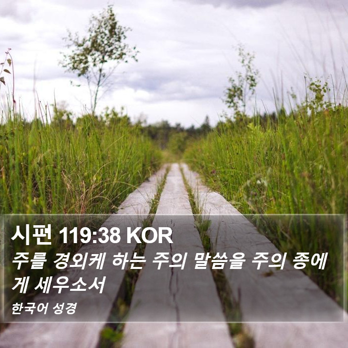 시편 119:38 KOR Bible Study