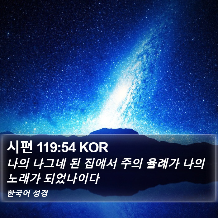 시편 119:54 KOR Bible Study