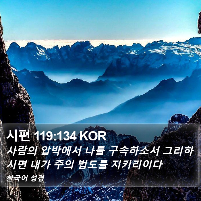 시편 119:134 KOR Bible Study