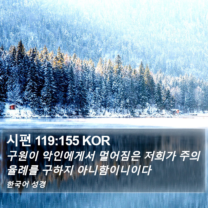 시편 119:155 KOR Bible Study