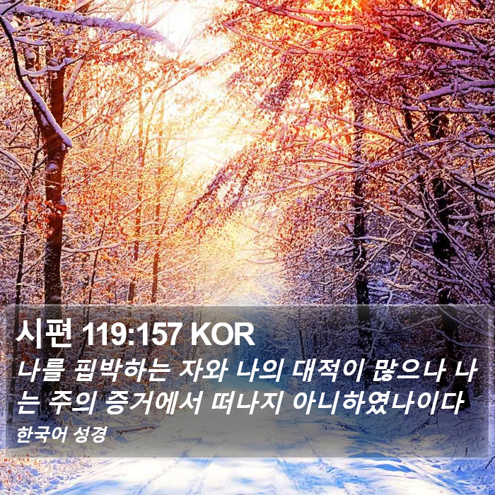 시편 119:157 KOR Bible Study