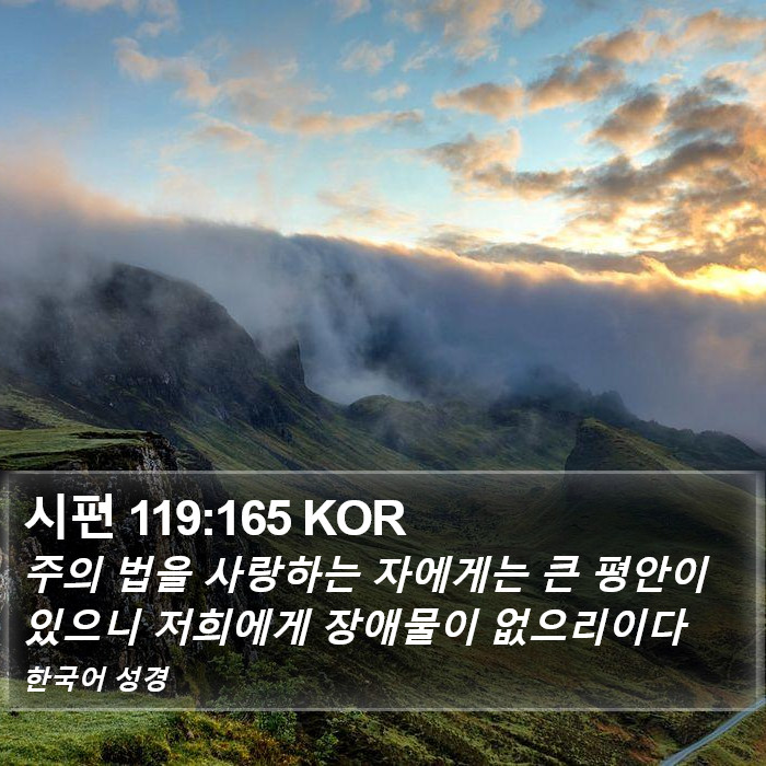 시편 119:165 KOR Bible Study