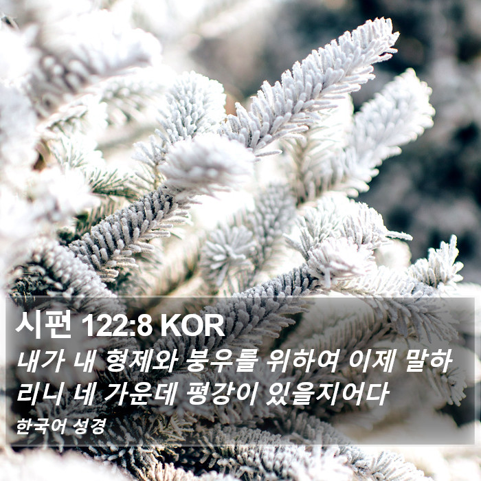 시편 122:8 KOR Bible Study