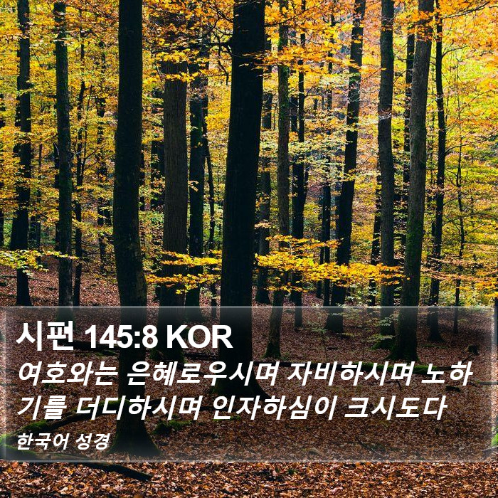 시편 145:8 KOR Bible Study