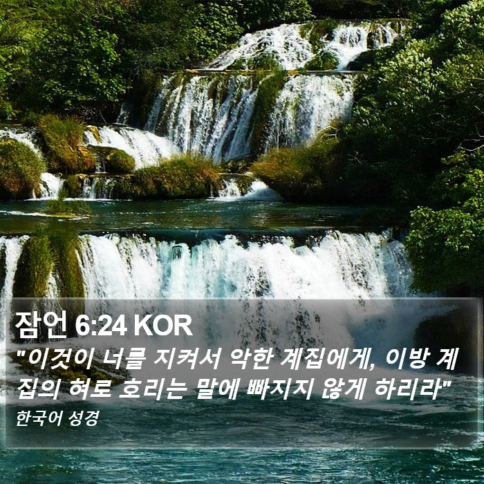 잠언 6:24 KOR Bible Study