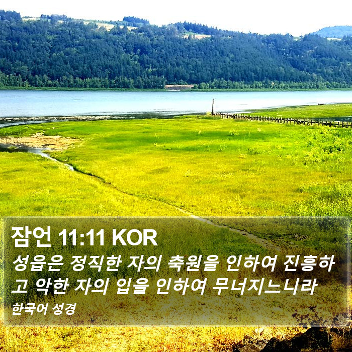 잠언 11:11 KOR Bible Study