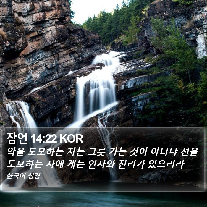 잠언 14:22 KOR Bible Study