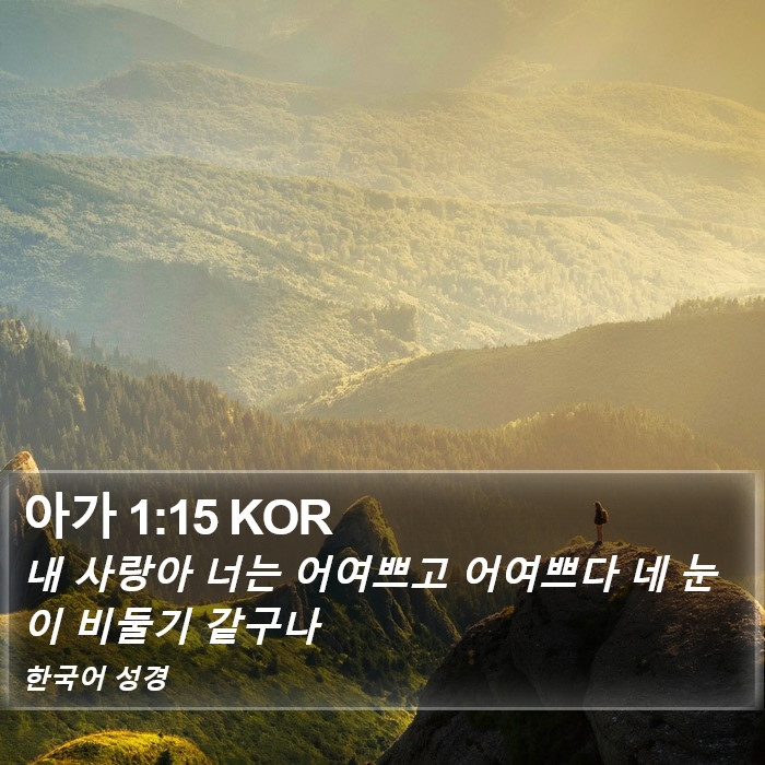 아가 1:15 KOR Bible Study