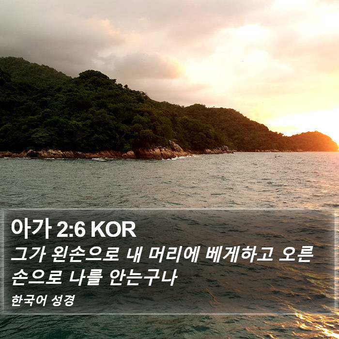 아가 2:6 KOR Bible Study