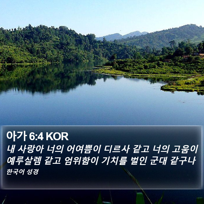 아가 6:4 KOR Bible Study