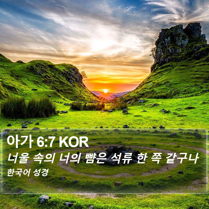 아가 6:7 KOR Bible Study