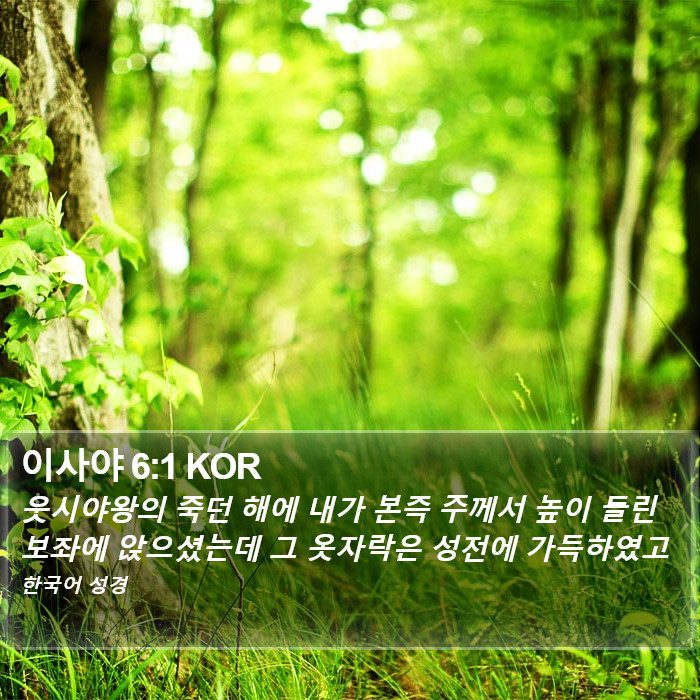 이사야 6:1 KOR Bible Study