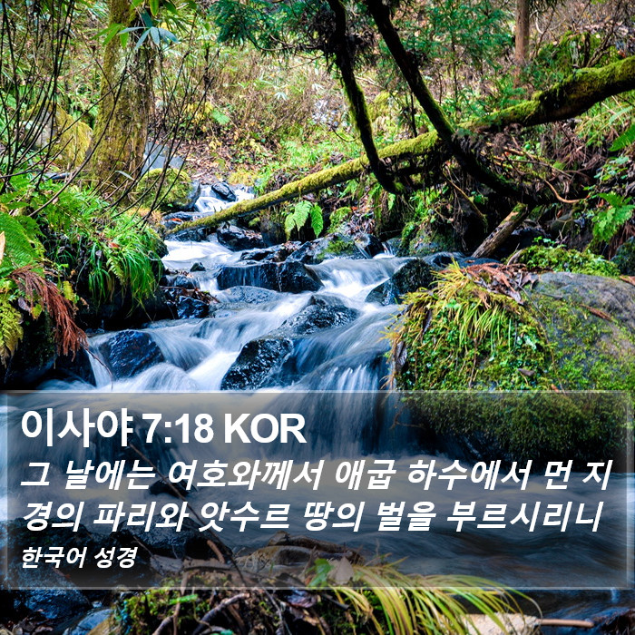 이사야 7:18 KOR Bible Study