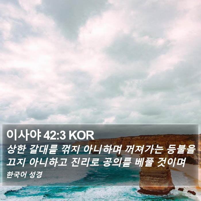 이사야 42:3 KOR Bible Study