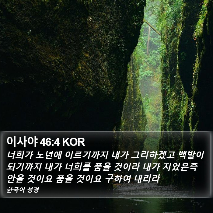 이사야 46:4 KOR Bible Study