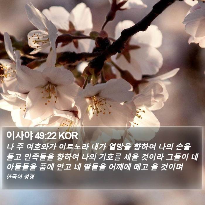 이사야 49:22 KOR Bible Study