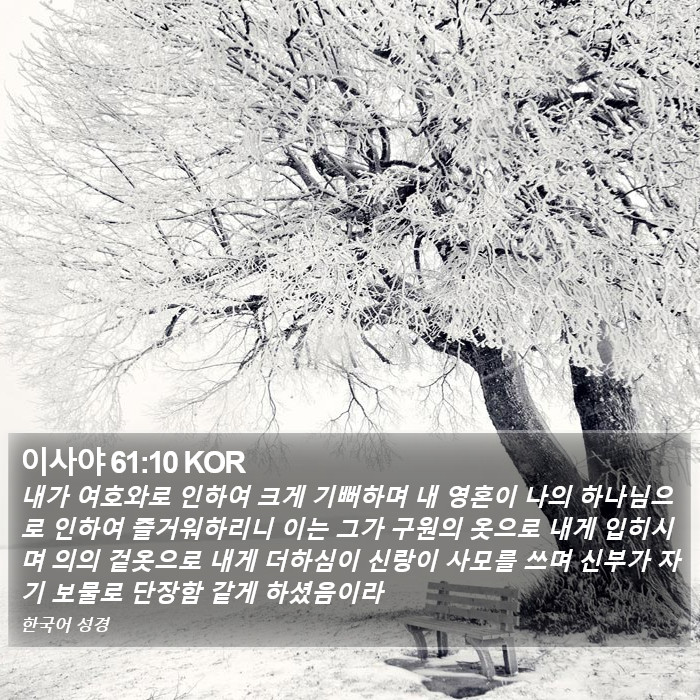 이사야 61:10 KOR Bible Study