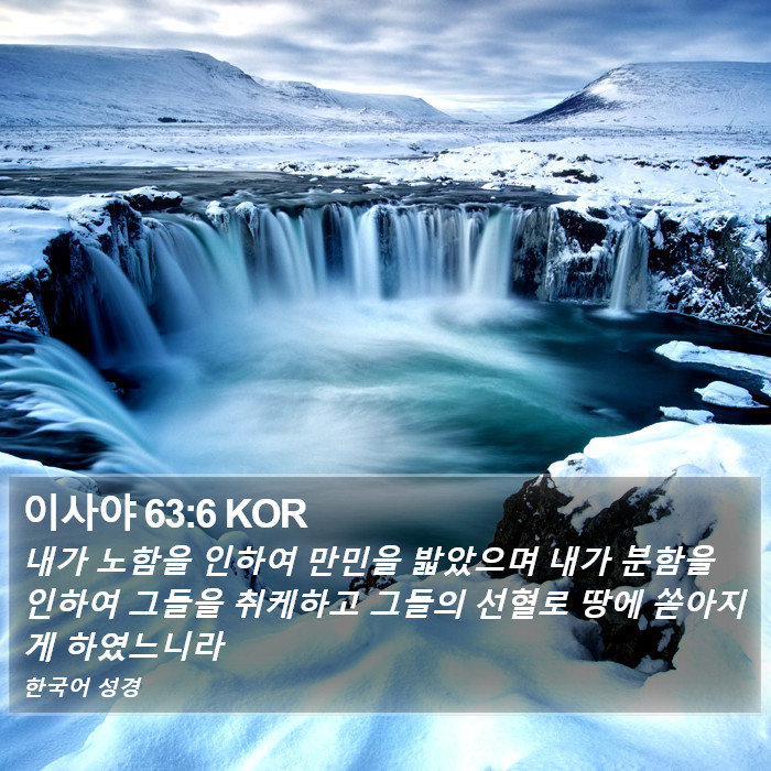 이사야 63:6 KOR Bible Study