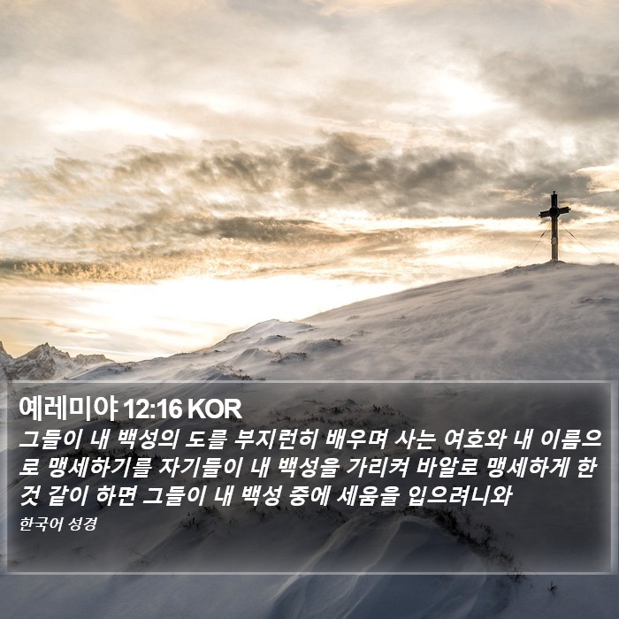 예레미야 12:16 KOR Bible Study