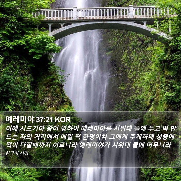 예레미야 37:21 KOR Bible Study