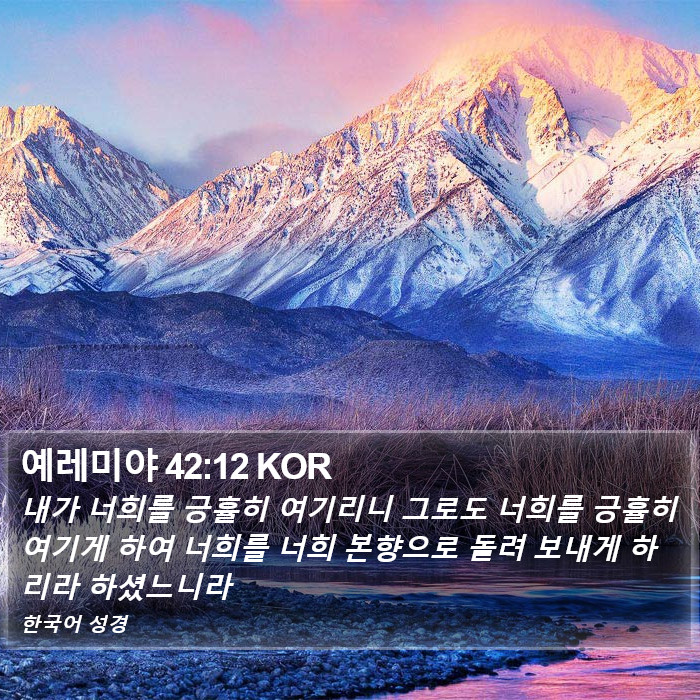 예레미야 42:12 KOR Bible Study