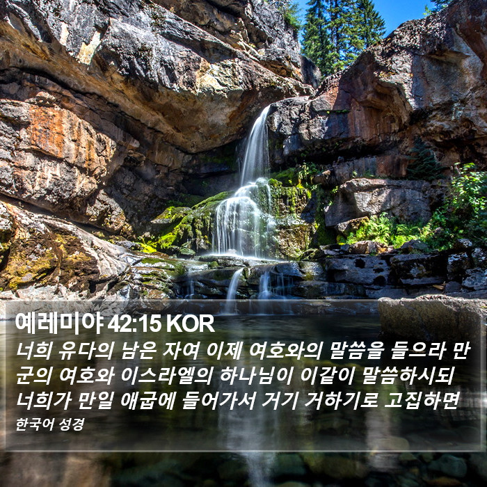 예레미야 42:15 KOR Bible Study