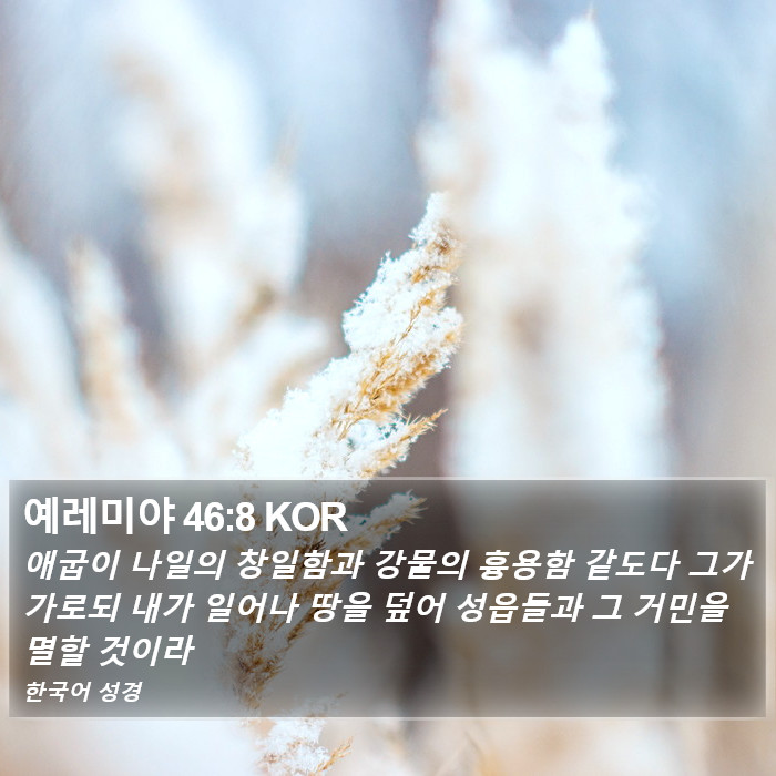 예레미야 46:8 KOR Bible Study