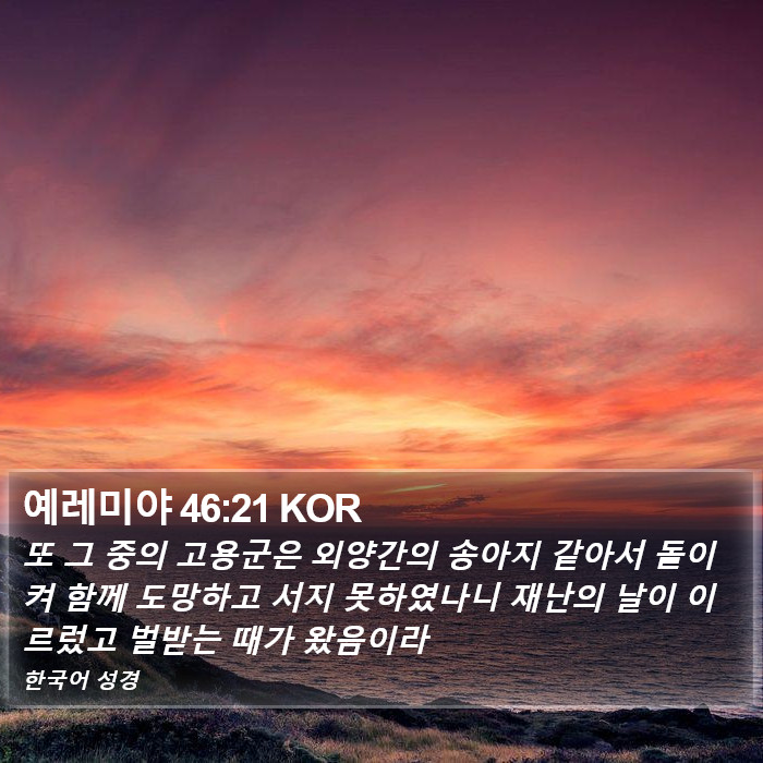 예레미야 46:21 KOR Bible Study