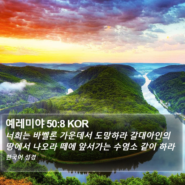 예레미야 50:8 KOR Bible Study