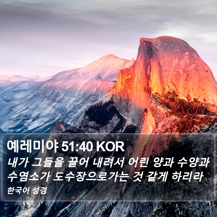 예레미야 51:40 KOR Bible Study